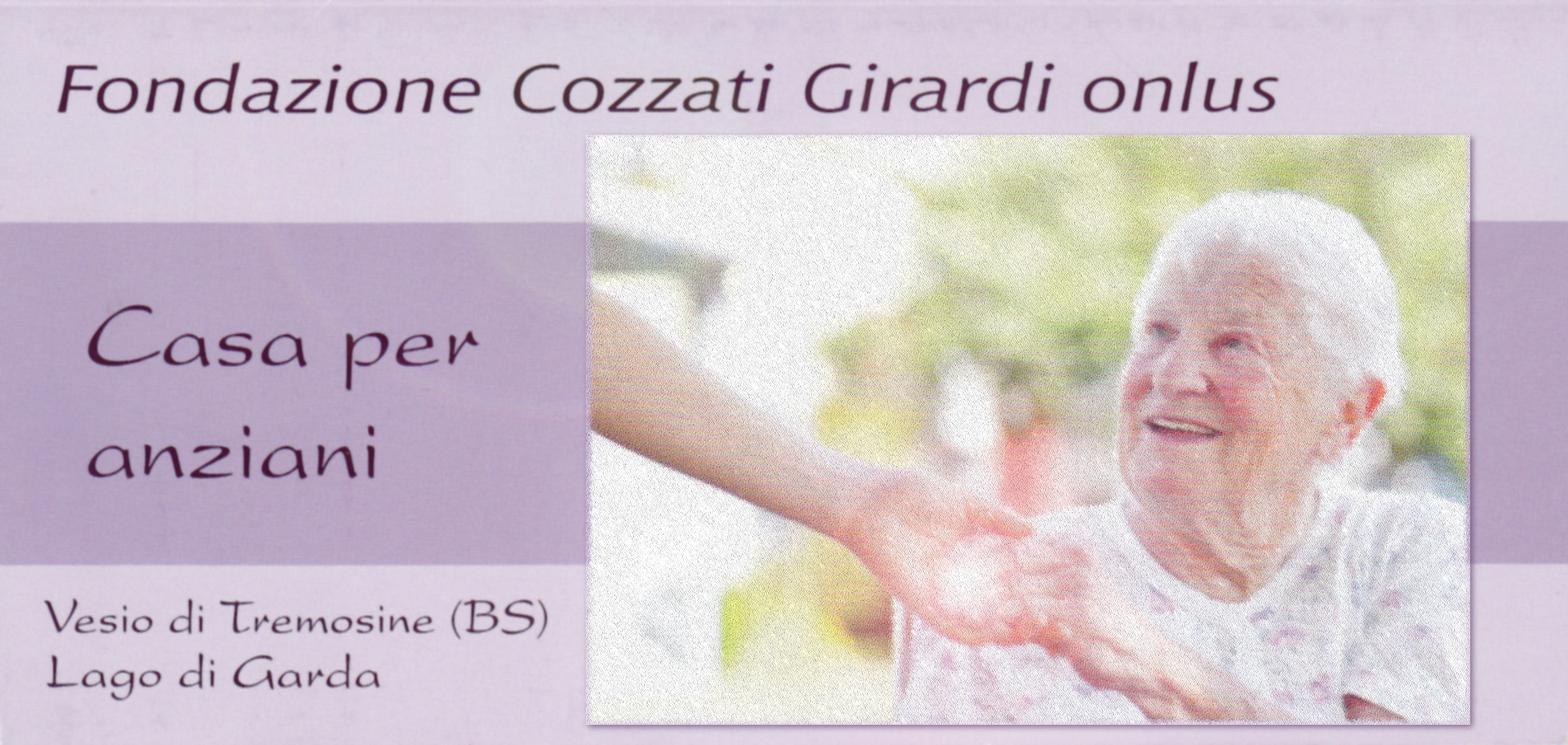 Volantino Fondazione Girardi-Cozzati — Casa per Anziani Tremosine sul Garda